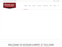 Tablet Screenshot of esteamcarpetcleaning.com